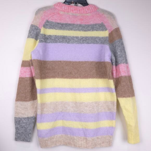 Acne Studios Kalbah Mohair Wool Stripe Longline Oversized Sweater, Size XXS, EUC - Picture 8 of 16